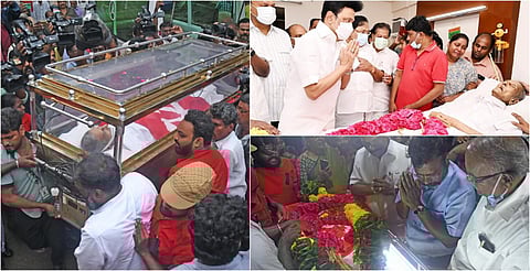 சங்கரய்யா உடலுக்கு தலைவர்கள் அஞ்சலி | புகைப்படத் தொகுப்பு