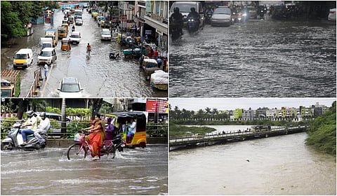சென்னை மழையில் மிதக்கும் சாலைகள் - புகைப்படத் தொகுப்பு