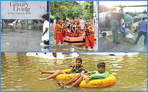 மீள்கிறது தலைநகர் சென்னை - புகைப்படத் தொகுப்பு