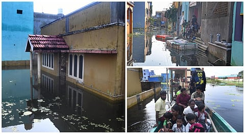 ஒரு வாரமாகியும் நசரத்பேட்டை யமுனா நகரில் வடியாத மழைநீர் - போட்டோ ஸ்டோரி