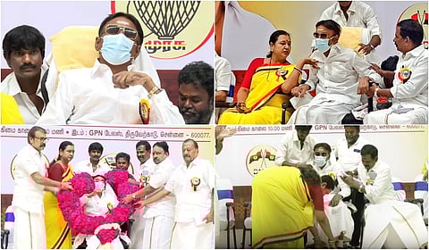 விஜயகாந்த் பங்கேற்ற தேமுதிக பொதுக்குழு கூட்டம் - புகைப்படத் தொகுப்பு