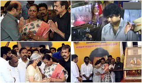 விஜயகாந்த் உடலுக்கு அரசியல், திரைப் பிரபலங்கள் இறுதி அஞ்சலி - புகைப்படத் தொகுப்பு