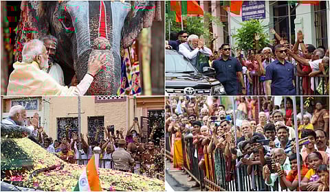 PM Modi At Sri Rangam Ranganathar Temple