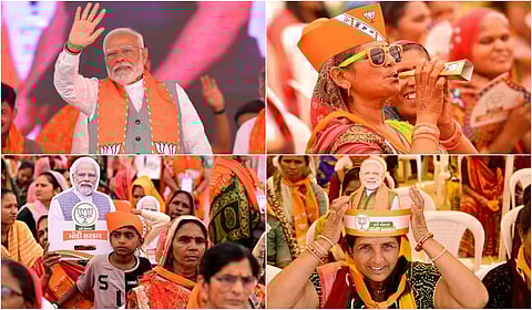 BJP workers focused on Gujarat campaign - photo gallery