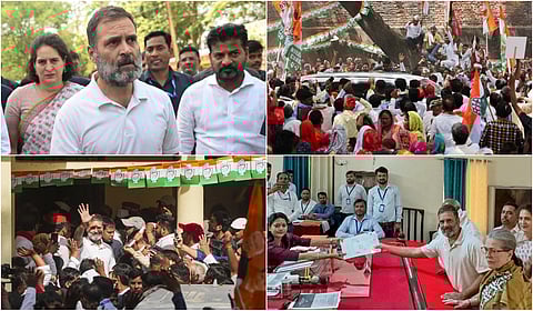 Rahul Gandhi filing nomination in Raebareli - Photo gallery