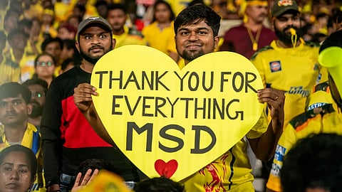 Fans shower love on Dhoni IPL 2024