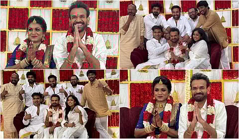 Actor Premgi Indhu Engagement Album