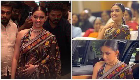 keerthy suresh at Raghu Thatha audio launch