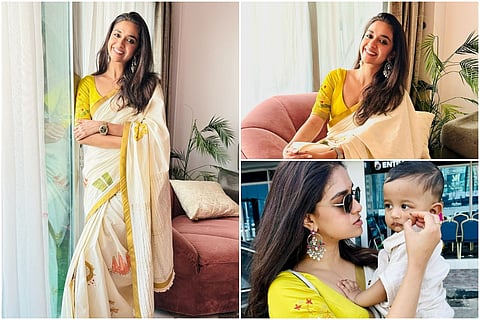 Keerthy suresh onam celebration