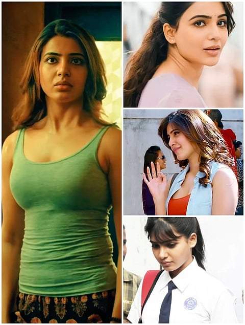 actress samantha Flimography looks