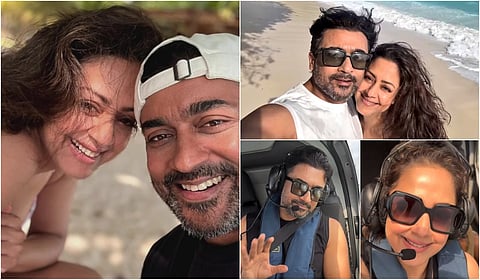 Actor Suriya Jyotika Vacation Clikcs