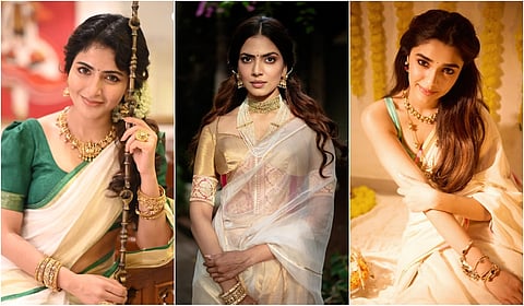 Onam Special Celebrities Clicks