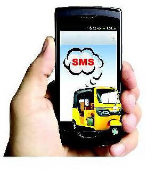 எஸ்எம்எஸ் அனுப்பினால் ஆட்டோ சேவை