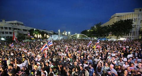 தாய்லாந்தில் அரசுக்கு எதிராக போராட்டம்