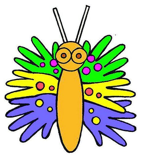 நீங்களே செய்யலாம்: பல வண்ணப் பட்டாம்பூச்சி