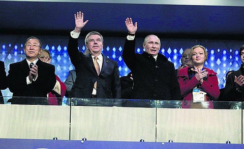 சோச்சி குளிர்கால ஒலிம்பிக் ரஷ்ய அதிபர் புதின் தொடங்கி வைத்தார்