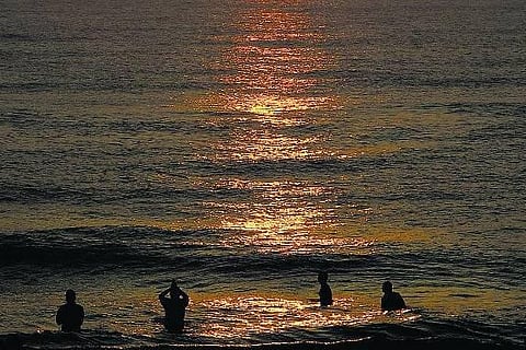 மகத்தன்று நீராட வேண்டிய சமுத்திர ஸ்தலம் எது?