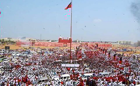 சேது சமுத்திரத் திட்டத்தை ஆதரிக்கும், மதசார்பற்ற கட்சிகளுடன்தான் திமுக கூட்டணி- திருச்சி மாநாட்டில் கருணாநிதி நிறைவுரை﻿