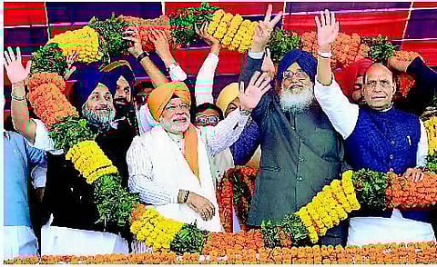 ராஜீவ் பிரதமராக இருந்தபோதுதான் ஊழல்மயமானது இந்தியா: பஞ்சாப் பொதுக்கூட்டத்தில் நரேந்திர மோடி குற்றச்சாட்டு﻿