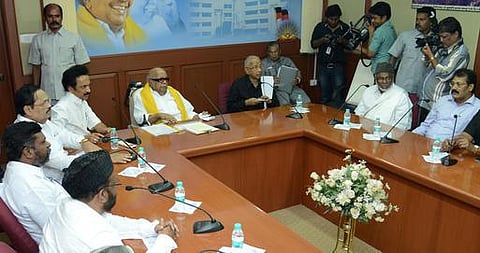 திமுக அணியின் பெயர் ஜனநாயக முற்போக்குக் கூட்டணி- கருணாநிதி