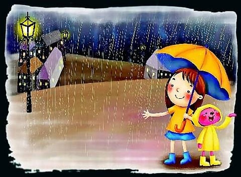 குழந்தைப் பாடல் மழையே வந்திடு!﻿