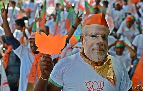 பாஜக கூட்டணிக்கு வெற்றி வாய்ப்பு: தேர்தலுக்குப் பிந்தைய கருத்துக் கணிப்புகளில் தகவல்﻿