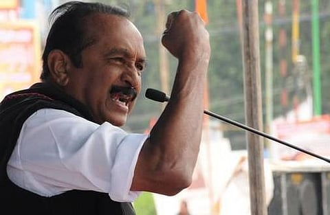 ராஜபக்சே வருகையை எதிர்த்து வைகோ கருப்புக்கொடி போராட்டம்