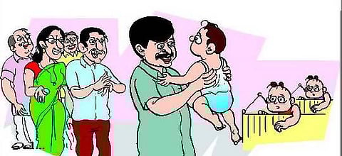 குழந்தைகளுக்கு மோடி பெயரை வைத்த முன்னாள் அமைச்சர்﻿: பெற்றோர் போலீஸில் புகார்﻿