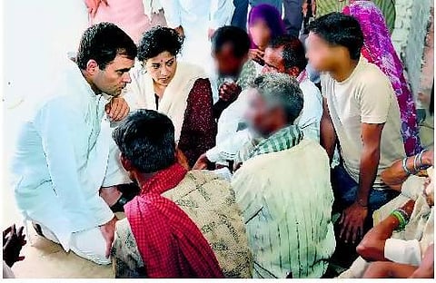 சிறுமிகள் பாலியல் பலாத்காரம்: பாதிக்கப்பட்ட குடும்பத்தினருக்கு ராகுல் ஆறுதல்﻿