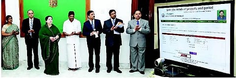 வில்லங்கச் சான்றிதழை கட்டணமின்றி ஆன்லைனில் பார்க்கும் வசதி﻿: முதல்வர் ஜெயலலிதா தொடங்கி வைத்தார்﻿