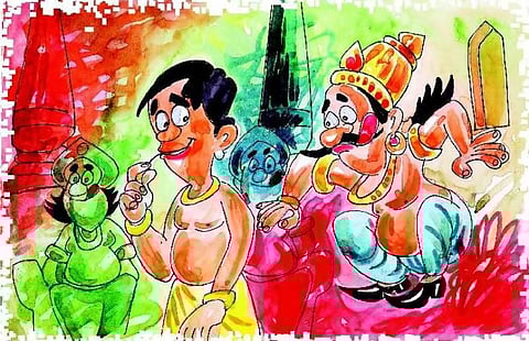 சித்திரக் கதை: அரசரை வென்ற புளியம்பழம்﻿