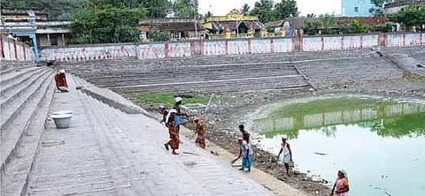 சங்குதீர்த்தக்குளம் சீரமைப்பு﻿: ‘தி இந்து’ செய்தி எதிரொலி﻿