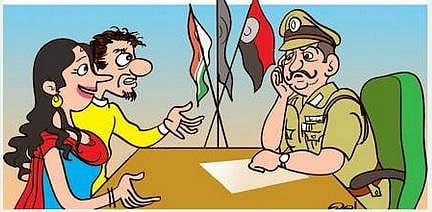 பொய்யூர் டைம்ஸ்: எங்களைப் பிரிக்க உறவினர்கள் சதி- இளம் ஜோடி புகார்... ஆடிப்போன கமிஷனர்