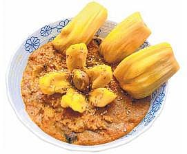 புதுச் சுவை பலாப்பழ கொத்சு﻿﻿﻿- பலாப்பழ கொத்சு