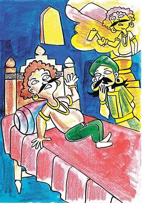 ராஜாவை  மிரட்டிய கனவு﻿