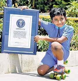 சென்னைச் சிறுவனின் கின்னஸ் சாதனை