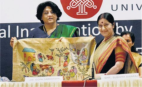 நாளந்தா பல்கலை. வளர்ச்சிக்கு ரூ. 2,727 கோடி ஒதுக்கீடு﻿﻿: சுஷ்மா ஸ்வராஜ் தகவல்﻿﻿﻿