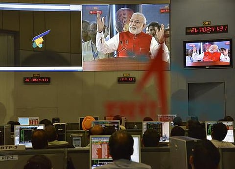 செவ்வாய்கிரக சுற்றுப்பாதையில் இணைந்தது மங்கள்யான்: விண்வெளித்துறையில் இந்தியா வரலாற்றுச் சாதனை