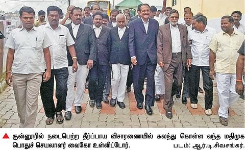 குன்னூரில் 2 நாட்கள் விசாரணை﻿﻿ - விடுதலைப் புலிகள் மீதான தடை வழக்கு: தீர்ப்பாயத்தில் அரசு சாட்சியங்கள் பதிவு﻿