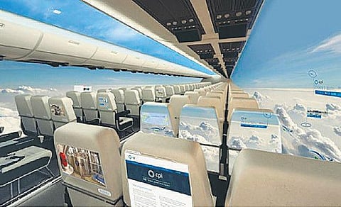 உலகில் முதன்முறையாக ஜன்னல் இல்லாத விமானம்﻿: பயணிகள் வான்வெளியை ரசிக்க முடியும்﻿