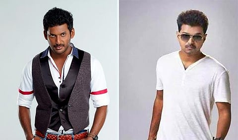 திருட்டு விசிடி பிரச்சினை: விஷாலை பாராட்டிய விஜய்