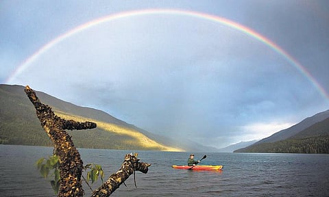 வானில் தோன்றும் வண்ண வில்லு