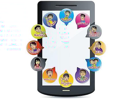 ஸ்மைலி போயாச்சு ஸ்டிக்கர் வந்தாச்சு