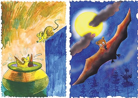 நாட்டுப்புறக் கதை: சிமியை  ஏமாற்றிய எமி!﻿