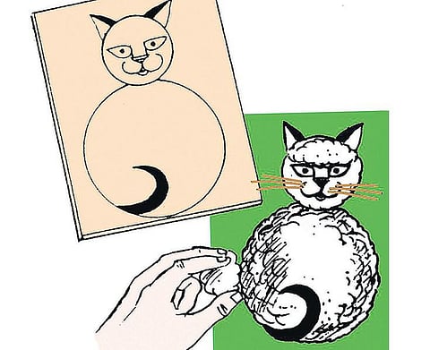 நீங்களே செய்யலாம்: தேங்காய் நார்ப் பூனை﻿