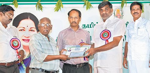 சங்கத் தமிழ், திருக்குறள் ஓவியகாட்சிக் கூடங்கள் விரைவில் திறப்பு﻿: தமிழ்ப் புத்தாண்டு விழாவில் அமைச்சர் வீரமணி தகவல்﻿