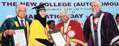 லட்சியத்தை அடைய முயற்சியை கைவிடாதீர்: பட்டமளிப்பு விழாவில் அப்துல் கலாம் அறிவுரை﻿