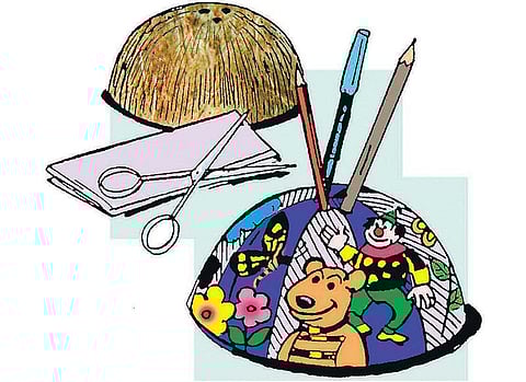 நீங்களே செய்யலாம்: தேங்காய் ஓட்டில் அழகான ஸ்டாண்ட்﻿