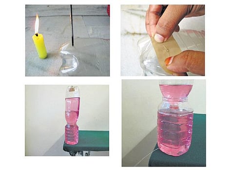 அடடே அறிவியல்: தண்ணீரைத் தள்ளும் காற்று﻿