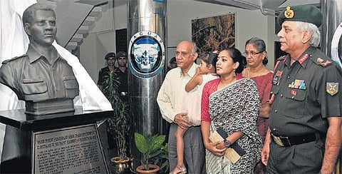 பரங்கிமலை ராணுவ அதிகாரிகள் பயிற்சி மையத்தில் முகுந்த் வரதராஜனின் சிலை திறப்பு